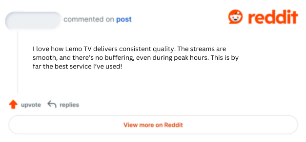 lemo tv reddit review